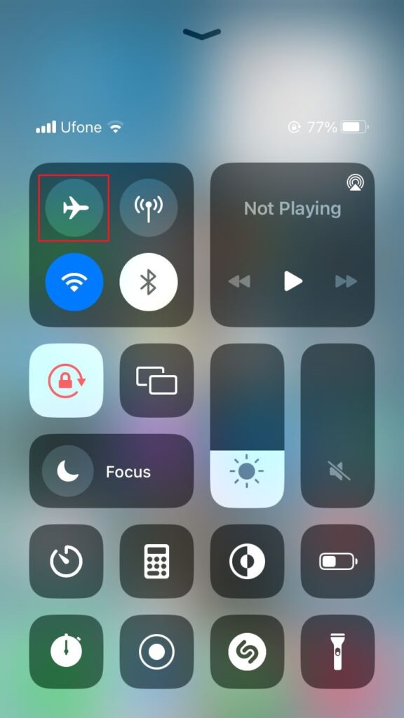 control center iphone